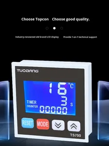 3'ü 1 arada Zaman Sıcaklık Ölçer Sayacı Isı Pres Transfer Makinesi Özel Sıcaklık Kontrol Cihazı TS700 LCD Ekran Çin - Product Image 4