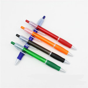 Bolígrafo de plástico transparente para publicidad, bolígrafo personalizado con logotipo promocional, barato, con agarre - Product Image 6