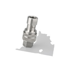 Raccord rapide industriel mâle JIC 37° en acier inoxydable SS316, lisse, pour tube hydraulique, filetage NPT BSPT, remplace