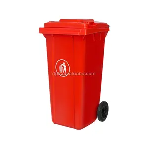 Hochwertige Grün/Blau/Rot/Gelb 120/240L Outdoor Recycling Kunststoff Rechteckiger Abfall behälter zum Verkauf