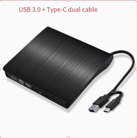 USB 3.0 External Optical Drive/DVD burner for Laptops, Desktops, and Computers (CD-RW Adapter)