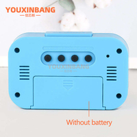 Jam Alarm Mini untuk Anak-anak, Pengatur Waktu Siswa, Jam Meja, Timer Dapur, Jam Alarm Elektronik Kecil