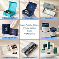 Boîte cadeau de luxe personnalisée avec couvercle et base en carton rigide, diviseurs en carton, pour chocolats et bonbons, avec fenêtre transparente en PVC