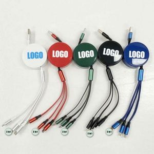 New Design Custom <b>Led</b> Logo 3 In1 Usb Charging Cables Oem Manufacturer Low Moq Fast Charging Data Cable - Product Image 4
