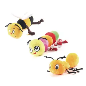 Mainan Anjing Desain Baru Boneka Anjing Lucu Hewan Tali Lebah Bongkar Pasang Bekerja Keras Mainan Mewah