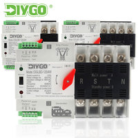 DIY GO EWelink 2P 4P WIFI Smart ATS Minuteur 220V Commutateur de transfert automatique double alimentation Télécommande sans interruption 125A
