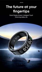 Anneau intelligent R11C (Qring) avec suivi de la fréquence cardiaque, de l'oxygène sanguin, du sommeil, podomètre, télécommande, écran d'affichage photo, écran tactile - Product Image 3