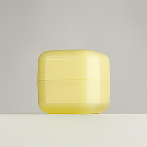 Tarro de Crema y Mascarilla Facial de Plástico Ecológico de Pared Gruesa con Tapa de Rosca de PP Reciclado de Forma Cuadrada con Espátula - Product Image 2