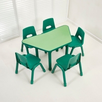 Meubles de maternelle : Table trapézoïdale, Table Tite, Tables rondes réglables ignifuges pour enfants, Chaises pour l'éducation préscolaire, Graffiti