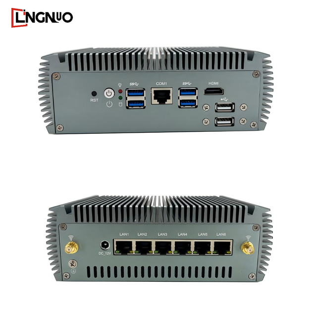 Mini Fanless Industrial Firewall Router with 6 LAN Ports Intel I5-7200U Processor Industrial Computer Accessories in Stock