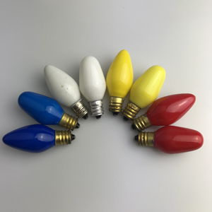 Lampada indicatore piccola lampadina notturna 4W 5W 7W 10w 15w C7 <span class=keywords><strong>E12</strong></span> / E14 vetro chiaro/colorato lampadine a incandescenza di natale - Product Image 4