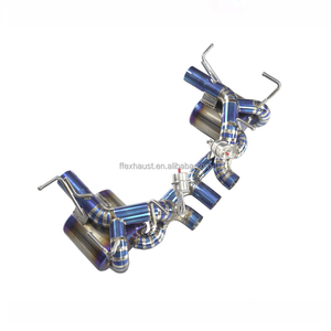 Tubos de escape Catback para <span class=keywords><strong>Ferrari</strong></span> 458 <span class=keywords><strong>V8</strong></span> 4,5, sistema de escape de coche, silenciador de tubo de escape de titanio - Product Image 1