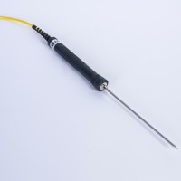 Handheld Temperature Sensor Stainless Steel Probe Durable Thermocouple for Gas Liquid Melt and Frozen Food Temperature Detection