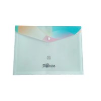 Offre Spéciale : Porte-Documents A4 en Plastique Transparent avec Bouton, Personnalisable avec Logo, pour École et Bureau