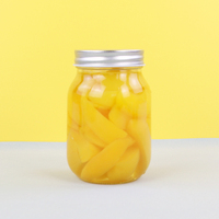 Pot de conserve carré rond de 16 oz de qualité alimentaire avec couvercle hermétique pour le miel et la conservation des aliments