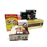 Fabricant de boîtes d'emballage personnalisées en petites séries, boîte en carton ondulé épaissi imprimée en couleur, double insert pliable, sur commande