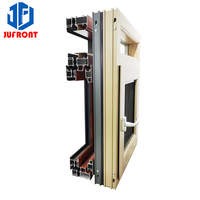 Ventana y puertas de aluminio, toldo abatible fijo de vidrio de aluminio y metal, ventanas abatibles colgadas laterales deslizantes