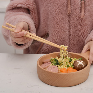 Palillos de bambú carbonizado de forma redonda para uso doméstico y en restaurantes con opción de logotipo. - Product Image 2