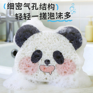Esponja de baño de pulpa de madera con forma de animalito para exfoliar y limpiar el baño - Product Image 3