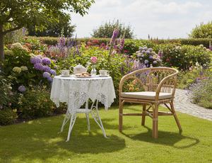 Dolvio Skin <b>Armchair</b> Handcrafted Rattan Wicker Modern Leisure <b>Dining</b> Chair for Bedroom Villa Apartment and Hotel Use - Product Image 3