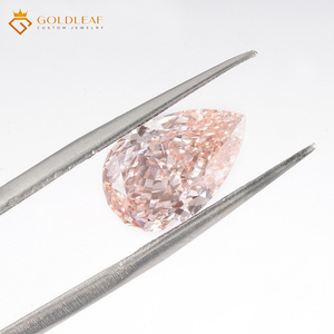 Diamante Goldleaf IGI Report CVD, Corte Pera, 1.51ct, Rosa Intenso Fantasía, VS1, de Guangxi, para Joyería - Product Image 4