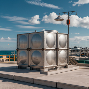 Tanque de Almacenamiento Rectangular de Acero Inoxidable 304 para Tratamiento de Agua por Ósmosis Inversa, Bomba PLC, Garantía de 1 Año, Panel Ensamblado - Product Image 4