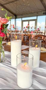 شمعدان على الطاولة أسطوانة طويلة مخصصة زهرية مجردة فازة سميكة شفافة فازة - Product Image 5