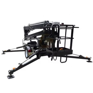 Luck Diesel <strong>Engine</strong> Electric Trailer Bucket <strong>Lift</strong> 200kg 12-24m Towable Wireless Telescopic Boom - Product Image 2