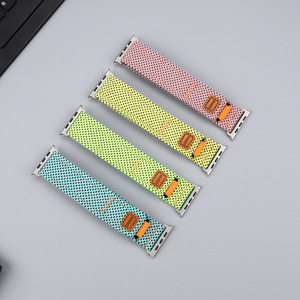 Adatto per <span class=keywords><strong>Apple</strong></span> <span class=keywords><strong>Watch</strong></span> <span class=keywords><strong>7</strong></span> 8 9 Ultra 2 cinturino in Denim un pezzo intrecciato Iwatch S10 cinturino - Product Image 2