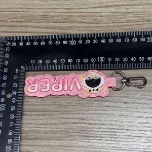 Factory Direct Wholesale Irregular Embroidery Promotional Keychains & Carabiners