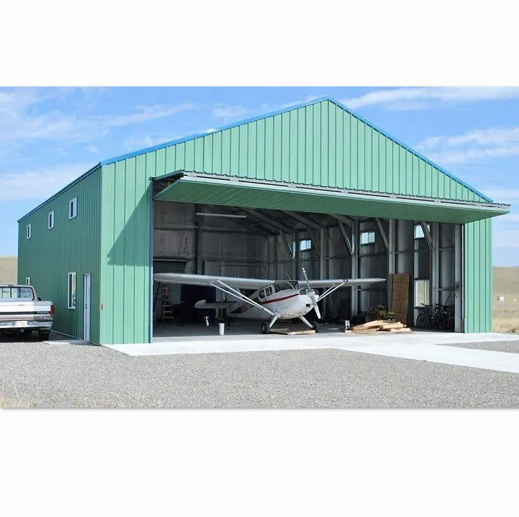 drawing/prefabricated warehouse layout/steel structure shed design/metallic prefab design Curved Roof Sheet aircraft hangar