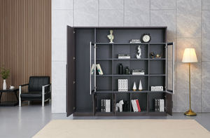 Новый дизайн, Деревянная офисная мебель для хранения, 5-дверная книжная полка из МДФ с шкафом для хранения документов для школы или офиса - Product Image 2