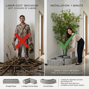 Artifical <strong>Bambo</strong> Tree Fak Plant Indoor Room Divider Faux Bamboos Plastic Screen Alternative - Product Image 2