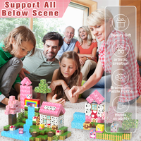 Vente flash - Blocs de construction magnétiques en plastique de 2 cm - Jouet de puzzle - Cubes de construction magnétiques en ensembles