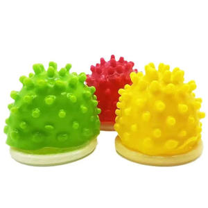 Venta caliente Pene masculino Condón Spike Condones Super Thin Real Touch Vagina Estimulación Látex natural Condones masculinos - Product Image 1