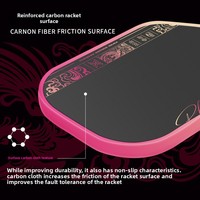 Raquette de pickleball T700 en fibre de carbone brute, mousse thermoformée de 16 mm injectée au périphérique, approuvée USAPA