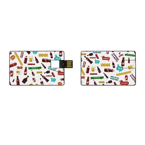 Хит продаж, 16 Гб-128 Гб USB флэш-накопители с пользовательским логотипом, печать кредитной карты, стиль памяти, подарок или браслет
