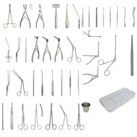 Kit d'instruments chirurgicaux Caldwell-Luc pour la chirurgie des sinus paranasaux, comprenant Punch Hajek-Kofler, Punch Kerrison pour l'antre, Curettes et Pinces nasales manuelles