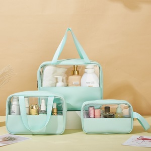 Transparent Cosmetic <b>Bag</b> Large Capacity Waterproof Toiletry <b>Bag</b> For Bathroom Storage Rectangle Shape Makeup Organizer - Product Image 2