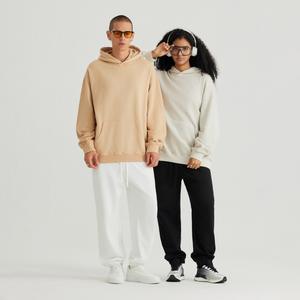 Vintage Wash Hoodie Men's Cotton Oversized Drop Shoulder Raw Hem <b>Cropped</b> Sun Faded Hoodie Streetwear Pullover Hoodies for Men - Product Image 3