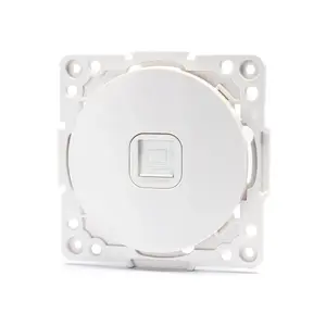 Adattatore 1 va per connessione internet, colore bianco, ideale per la connessione alla rete in casa e in ufficio. - Product Image 1