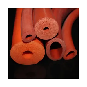 Protective silicone rubber sponge padding tube high temperature resistance silicone sponge hose fad silicone foam tube