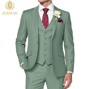 Costume 3 Pièces Vert Forêt Polyvalent et Respirant pour Homme – Idéal pour Banquets d'Entreprise et Cérémonies de Remise de Prix (Vente en Gros) - Product Image 3