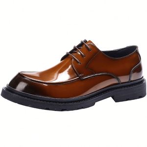 2025 Top Quality Luxury Custom Luxury Cow Leather Chunky Casual Dress Business chelsea Ankle Men's <b>Boots</b> Shoes - Product Image 6