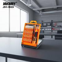 JAKEMY JM-8101 – Kit d'outils de réparation portable OEM à manivelle pour téléphones portables, ordinateurs et montres connectées