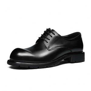 Fournisseurs de chaussures de luxe haut de gamme à vendre, chaussures Oxford pour homme en cuir de vache véritable de haute qualité, chaussures décontractées pour mariage et affaires - Product Image 3