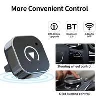 2026 Nieuwe Fabrieksprijs 2-in-1 Draadloze Carplay Adapter Universele Slimme Draadloze Carplay Box Android Auto USB Adapter