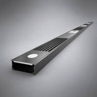Système de rail en aluminium intégré sur mesure pour plafond suspendu, pour la ventilation HVAC, les sprinklers et les détecteurs de fumée