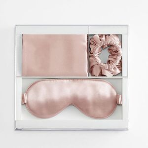 Oem & ODM tùy chỉnh sang trọng Comforter đẹp Shinny cô gái phụ nữ Mặt nạ Mắt Lụa scrunchies lụa gối bộ - Product Image 4