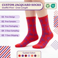 Chaussettes respirantes côtelées en jacquard à lettres, échantillon gratuit, logo personnalisé, chaussettes mi-mollet tendance, chaussettes de sport à la mode pour usage quotidien